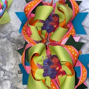 Disney lilo stitch hair bow set Disneyland world